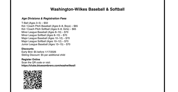 2026 Little League Registration